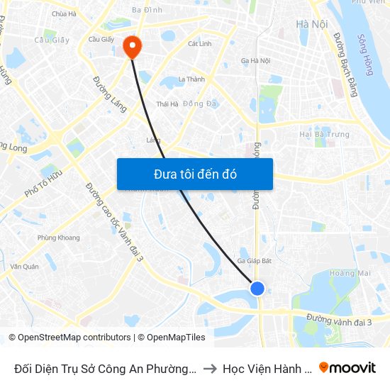 Đối Diện Trụ Sở Công An Phường Hoàng Liệt- 1277 Giải Phóng to Học Viện Hành Chính Quốc Gia map