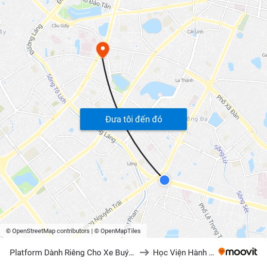 Platform Dành Riêng Cho Xe Buýt Trước Nhà 604 Trường Chinh to Học Viện Hành Chính Quốc Gia map