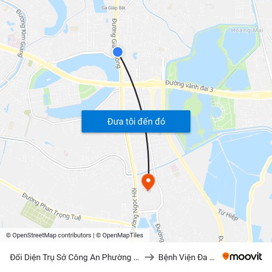 Đối Diện Trụ Sở Công An Phường Hoàng Liệt- 1277 Giải Phóng to Bệnh Viện Đa Khoa Thanh Trì map