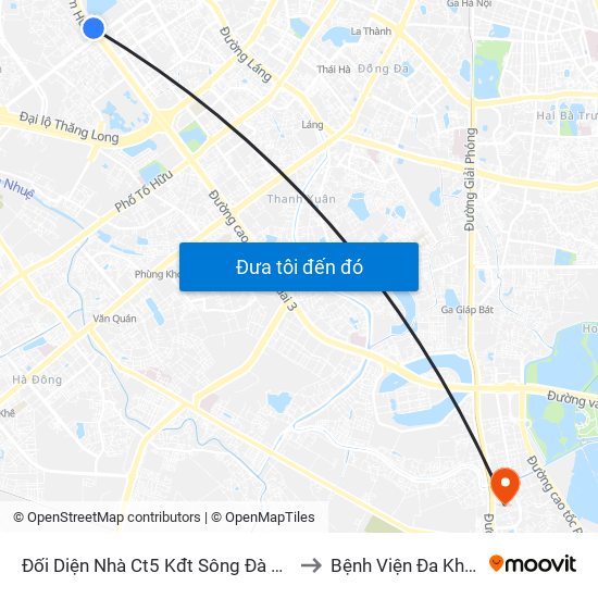 Đối Diện Nhà Ct5 Kđt Sông Đà Mỹ Đình - Phạm Hùng to Bệnh Viện Đa Khoa Thanh Trì map