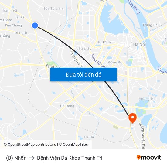 (B) Nhổn to Bệnh Viện Đa Khoa Thanh Trì map