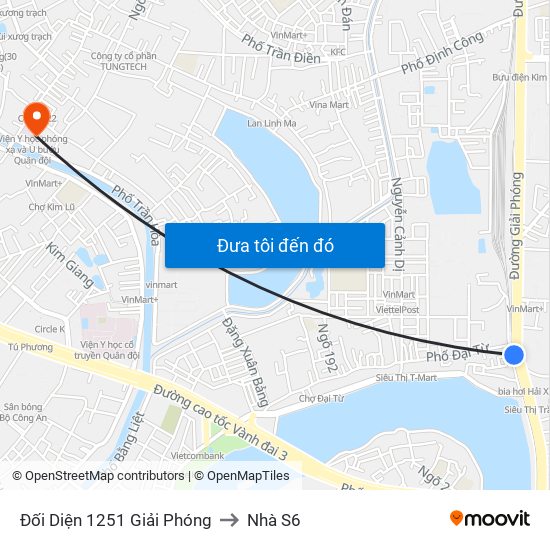 Đối Diện 1251 Giải Phóng to Nhà S6 map