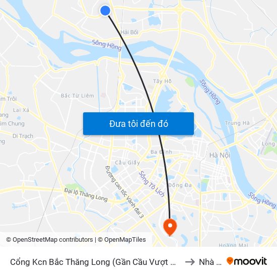 Cổng Kcn Bắc Thăng Long (Gần Cầu Vượt Bộ Hành) to Nhà S6 map