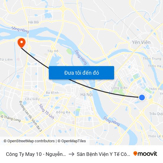 Công Ty May 10 - Nguyễn Văn Linh to Sân Bệnh Viện Y Tế Công Cộng map