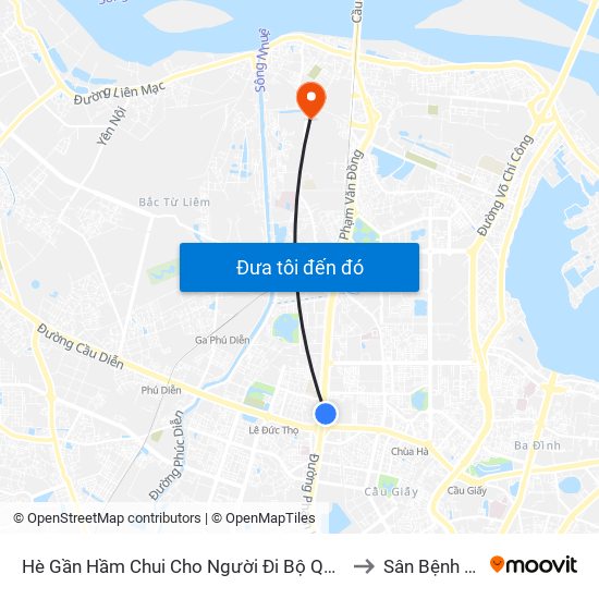 2b Phạm Văn Đồng to Sân Bệnh Viện Y Tế Công Cộng map