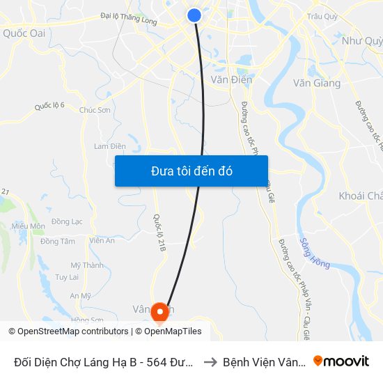 Đối Diện Chợ Láng Hạ B - 564 Đường Láng to Bệnh Viện Vân Đình map