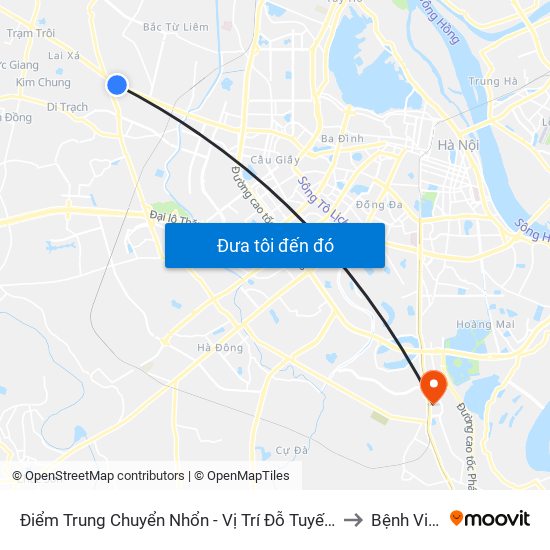 Điểm Trung Chuyển Nhổn - Vị Trí Đỗ Tuyến 20, 29, 32 (Chiều Sơn Tây - Hà Nội)- Đường 32 to Bệnh Viện Thanh Trì map