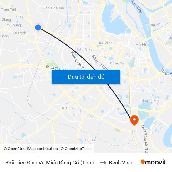 Đối Diện Đình Và Miếu Đồng Cổ (Thôn Nguyên Xá) - Đường 32 to Bệnh Viện Thanh Trì map