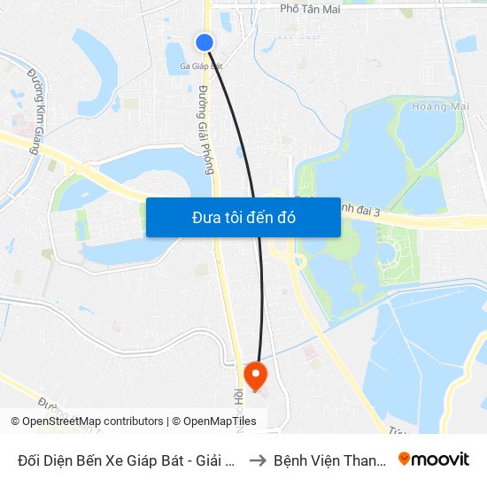 Đối Diện Bến Xe Giáp Bát - Giải Phóng to Bệnh Viện Thanh Trì map