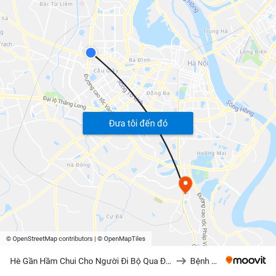 2b Phạm Văn Đồng to Bệnh Viện Thanh Trì map
