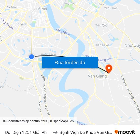 Đối Diện 1251 Giải Phóng to Bệnh Viện Đa Khoa Văn Giang map