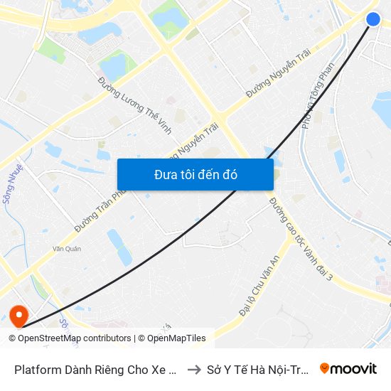 Platform Dành Riêng Cho Xe Buýt Trước Nhà 604 Trường Chinh to Sở Y Tế Hà Nội-Trung Tâm Y Tế Hà Đông map