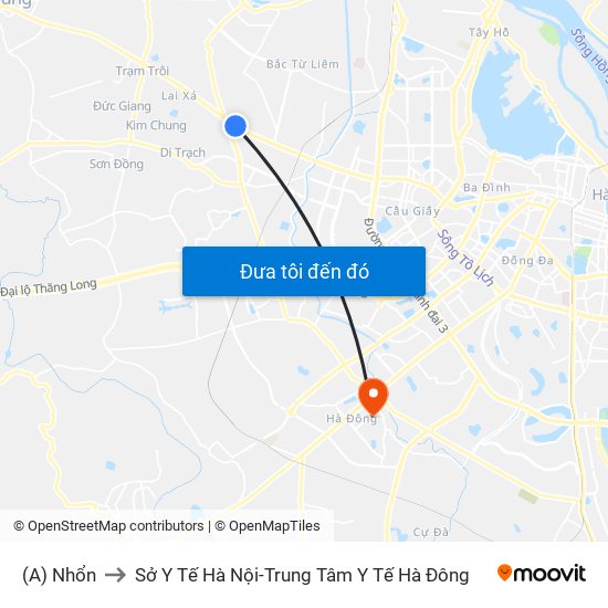 (A) Nhổn to Sở Y Tế Hà Nội-Trung Tâm Y Tế Hà Đông map