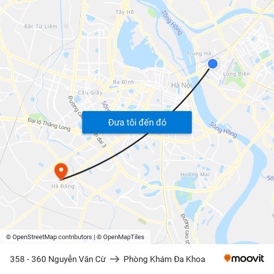 358 - 360 Nguyễn Văn Cừ to Phòng Khám Đa Khoa map