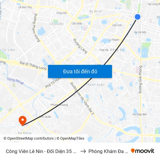 Công Viên Lê Nin - Đối Diện 35 Trần Phú to Phòng Khám Đa Khoa map