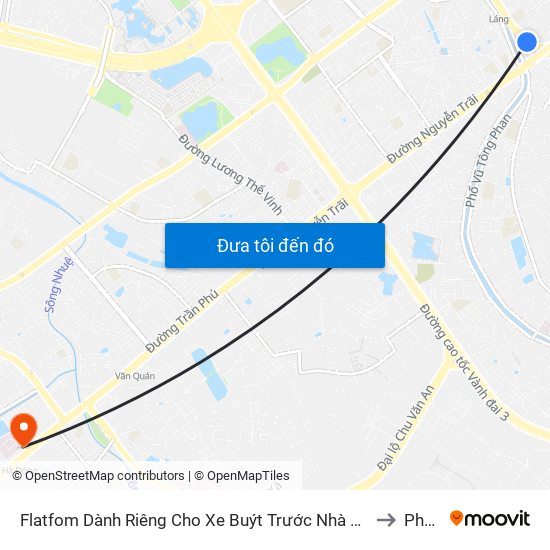 Flatfom Dành Riêng Cho Xe Buýt Trước Nhà 45 Đường Láng to Phòng map