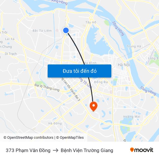 373 Phạm Văn Đồng to Bệnh Viện Trường Giang map