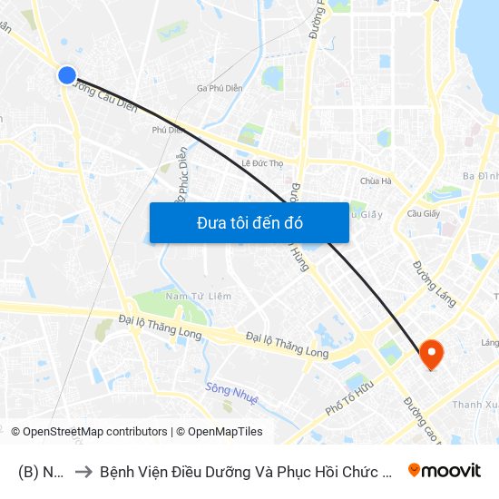 (B) Nhổn to Bệnh Viện Điều Dưỡng Và Phục Hồi Chức Năng Hà Nội map