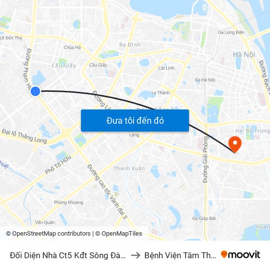 Đối Diện Nhà Ct5 Kđt Sông Đà Mỹ Đình - Phạm Hùng to Bệnh Viện Tâm Thần Mai Hương map