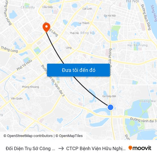 Đối Diện Trụ Sở Công An Phường Hoàng Liệt- 1277 Giải Phóng to CTCP Bệnh Viện Hữu Nghị Quốc Tế Hà Nội Viện Thẩm Mỹ Quốc Tế DR.Han map