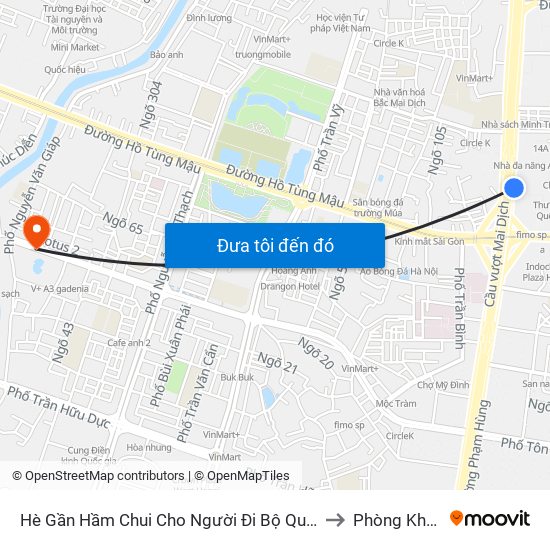 2b Phạm Văn Đồng to Phòng Khám VinMec Gardenia map