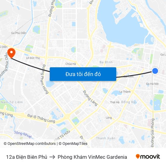 12a Điện Biên Phủ to Phòng Khám VinMec Gardenia map