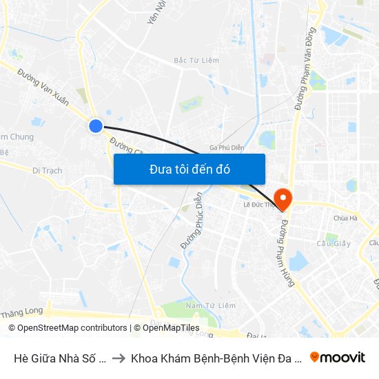 Hè Giữa Nhà Số 55-57 Phố Nhổn to Khoa Khám Bệnh-Bệnh Viện Đa Khoa Y Học Cổ Truyền-Hà Nội map