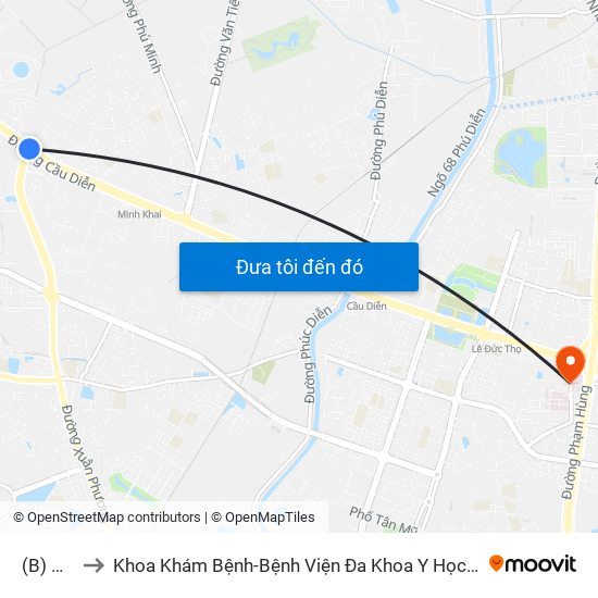 (B) Nhổn to Khoa Khám Bệnh-Bệnh Viện Đa Khoa Y Học Cổ Truyền-Hà Nội map