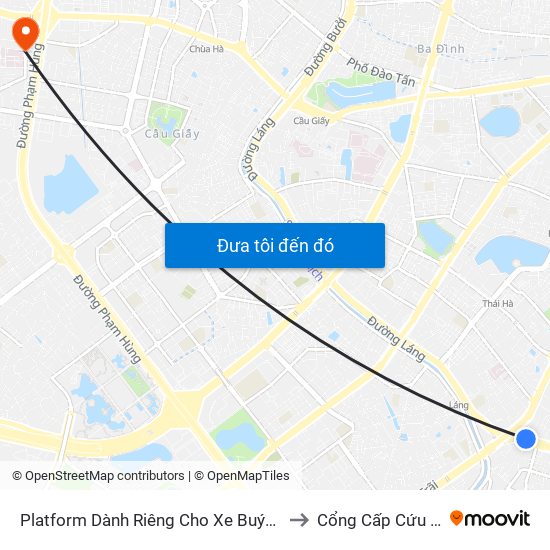 Platform Dành Riêng Cho Xe Buýt Trước Nhà 604 Trường Chinh to Cổng Cấp Cứu Bệnh Viện 19-8 map