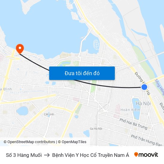 Số 3 Hàng Muối to Bệnh Viện Y Học Cổ Truyền Nam Á map