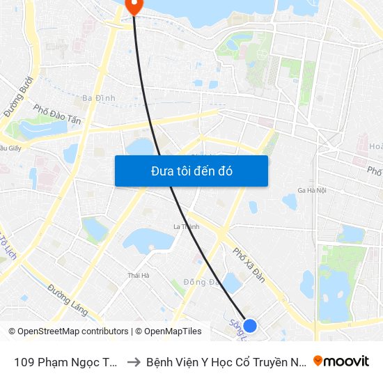 109 Phạm Ngọc Thạch to Bệnh Viện Y Học Cổ Truyền Nam Á map