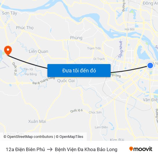 12a Điện Biên Phủ to Bệnh Viện Đa Khoa Bảo Long map