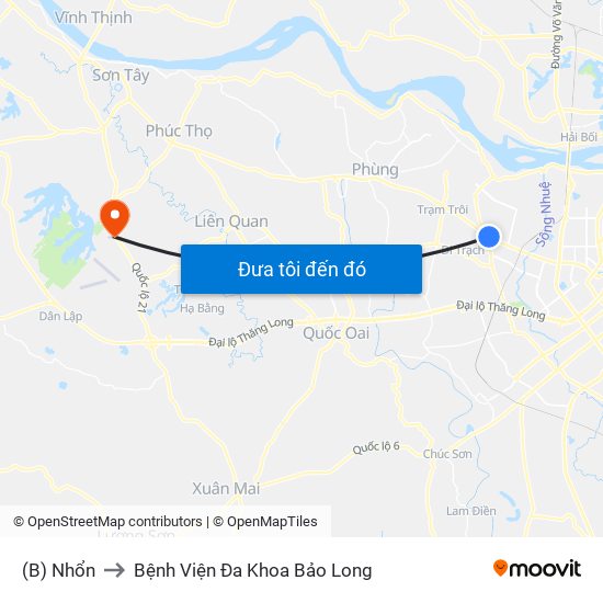 (B) Nhổn to Bệnh Viện Đa Khoa Bảo Long map