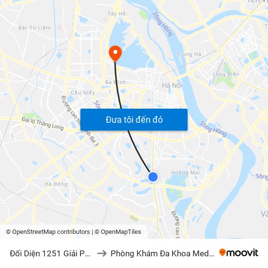 Đối Diện 1251 Giải Phóng to Phòng Khám Đa Khoa Medlatec map