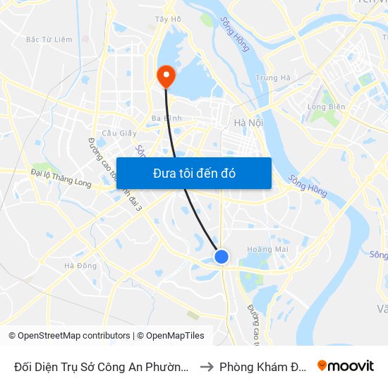 Đối Diện Trụ Sở Công An Phường Hoàng Liệt- 1277 Giải Phóng to Phòng Khám Đa Khoa Medlatec map