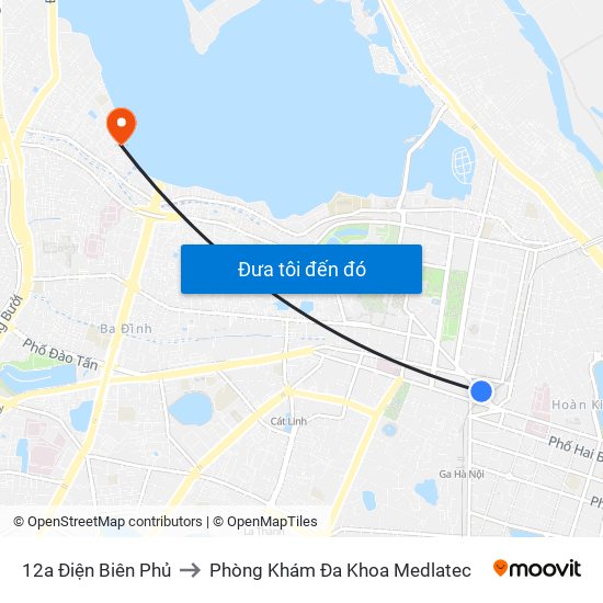 12a Điện Biên Phủ to Phòng Khám Đa Khoa Medlatec map