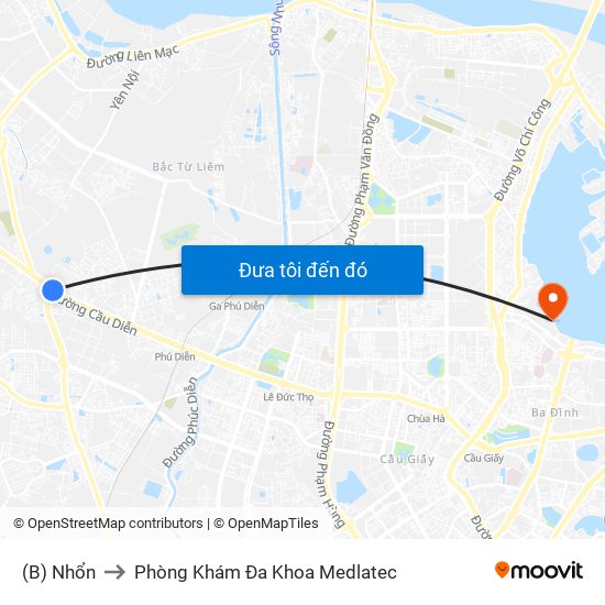 (B) Nhổn to Phòng Khám Đa Khoa Medlatec map