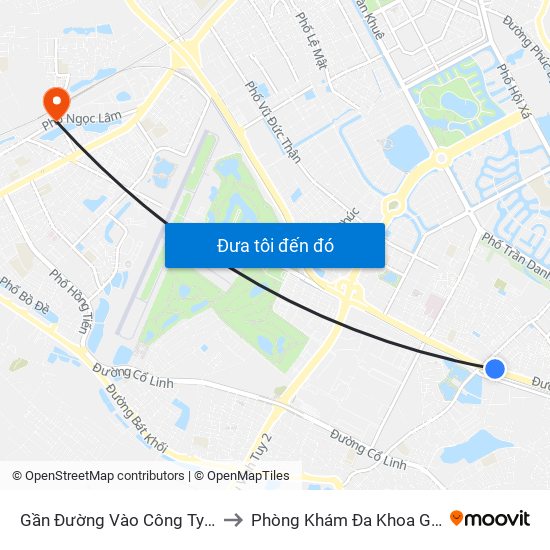 Gần Đường Vào Công Ty X22 - 705 Nguyễn Văn Linh to Phòng Khám Đa Khoa Giao Thông Vận Tải Gia Lâm map