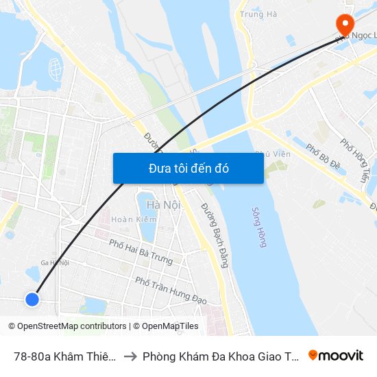 44-46 Khâm Thiên to Phòng Khám Đa Khoa Giao Thông Vận Tải Gia Lâm map