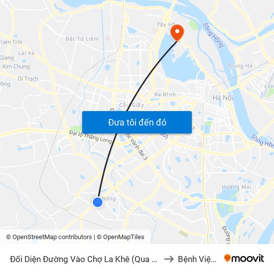 Đối Diện Đường Vào Chợ La Khê (Qua Ga Metro La Khê) - 405 Quang Trung (Hà Đông) to Bệnh Viện Thú Y Asvelis map