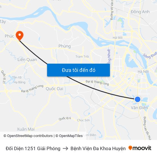 Đối Diện 1251 Giải Phóng to Bệnh Viện Đa Khoa Huyện map