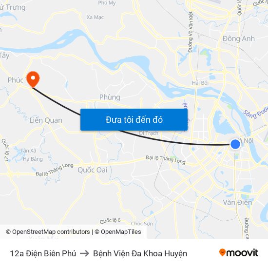 12a Điện Biên Phủ to Bệnh Viện Đa Khoa Huyện map