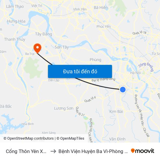 Cổng Thôn Yên Xá - 89 Cầu Bươu to Bệnh Viện Huyện Ba Vì-Phòng Khám Đa Khoa-Cấp Cứu map