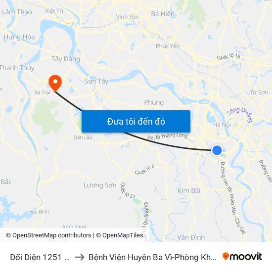 Đối Diện 1251 Giải Phóng to Bệnh Viện Huyện Ba Vì-Phòng Khám Đa Khoa-Cấp Cứu map