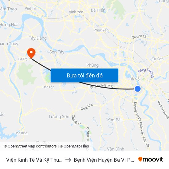 Viện Kinh Tế Và Kỹ Thuật Dệt May - 478 Minh Khai to Bệnh Viện Huyện Ba Vì-Phòng Khám Đa Khoa-Cấp Cứu map