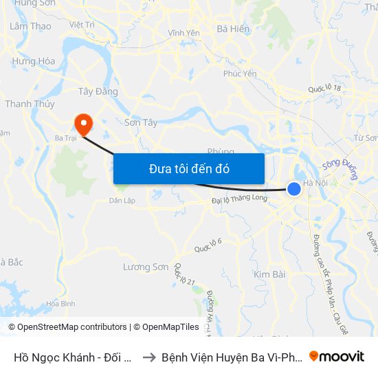 Hồ Ngọc Khánh - Đối Diện 37 Nguyễn Chí Thanh to Bệnh Viện Huyện Ba Vì-Phòng Khám Đa Khoa-Cấp Cứu map
