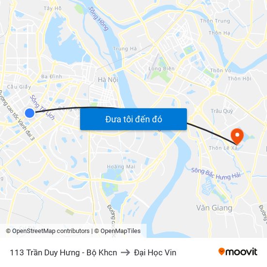 113 Trần Duy Hưng - Bộ Khcn to Đại Học Vin map