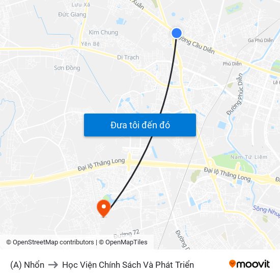 (A) Nhổn to Học Viện Chính Sách Và Phát Triển map