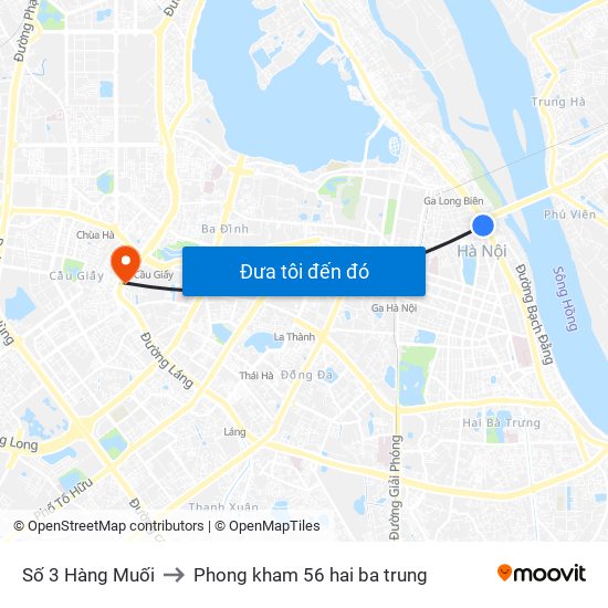 Số 3 Hàng Muối to Phong kham 56 hai ba trung map