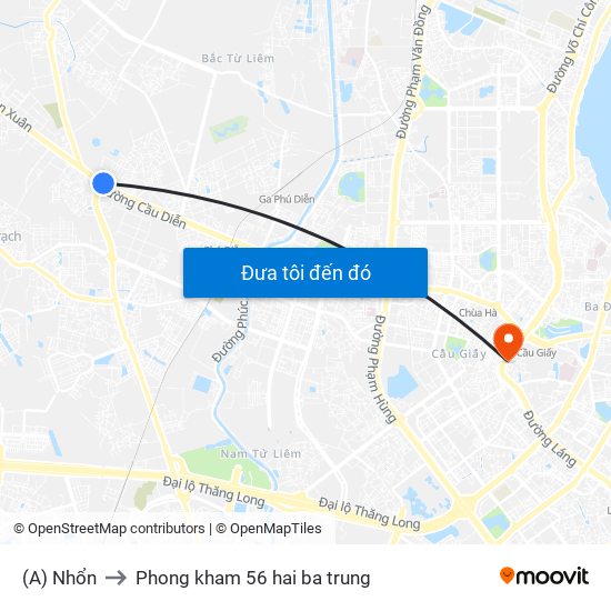 (A) Nhổn to Phong kham 56 hai ba trung map